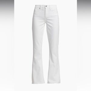 PAIGE White Ankle Cropped Jeans
